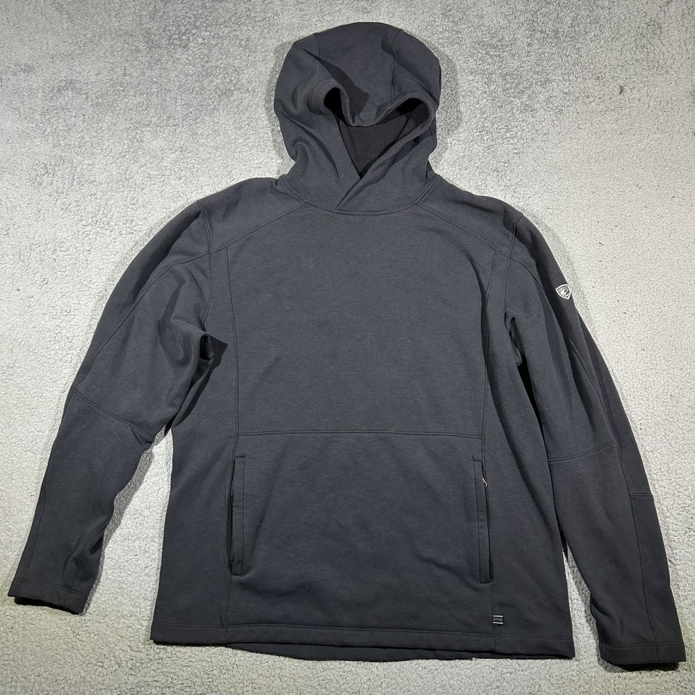 Kuhl Spekter Pullover Black Hoodie Long Sleeve Men's Size Xtra Large #2484
